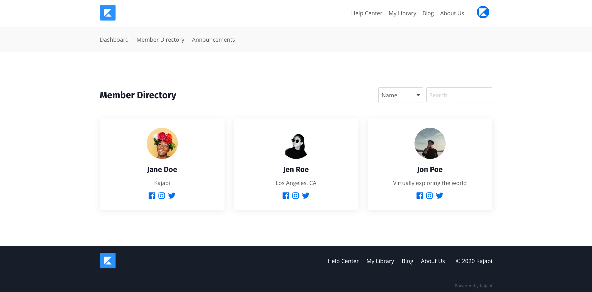 Kajabi Member Directory