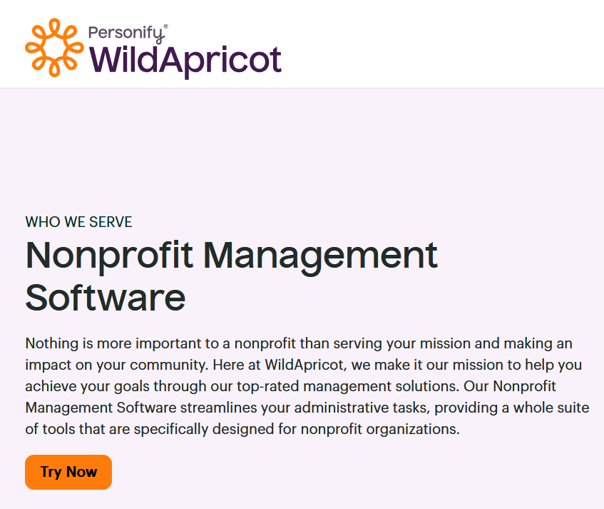 wild apricot nonprofit